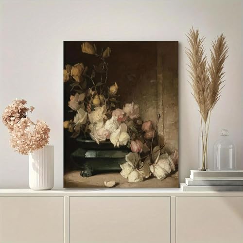 Peinture florale blanche pour instaurer une atmosphère poétique chez soi
