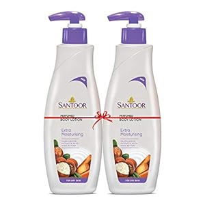 Santoor, Perfumed Body Lotion for Extra Moisturizing 250ml (Pack of 2)
