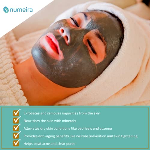 Numeira Premium Dead Sea Mud Powder For Face And Body - All-Natural Mineral Rich Formula For Detoxification, Exfoliation, And Soothing Relief - Pure And Unscented - Great For Face And Body Mask #TOP1