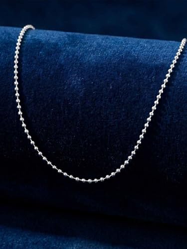 Image of Clara Anti-Tarnish 925 Sterling Silver Chain Necklace in 18 inches | Gift for Women and Girls| Minimal Daily Wear