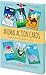 Animal Action Cards. 25 Engaging Cards. Card Game for Toddlers. Active Toddler Game.