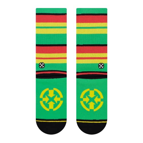MERGE4 Rasta Pride Large Crew Socks for Men and Women Quality Durable Socks with Moisture Wicking Soles3