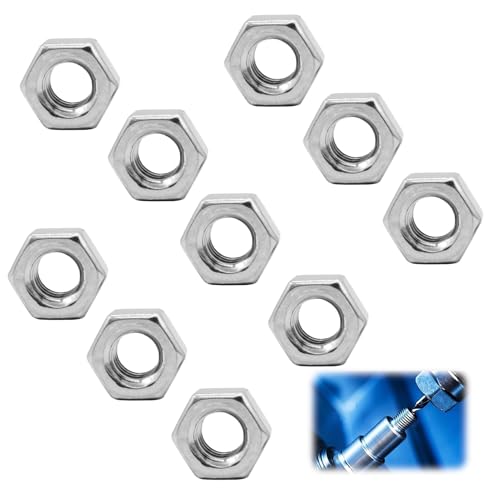 10 Stück Mutter M4 für Kameragewinde - Sechskantmutter Zoll Schraube für Foto, Stativ & Teleskop - Rostfreie Sechskantmuttern 1/4 Zoll Mutter - Hochwertige
