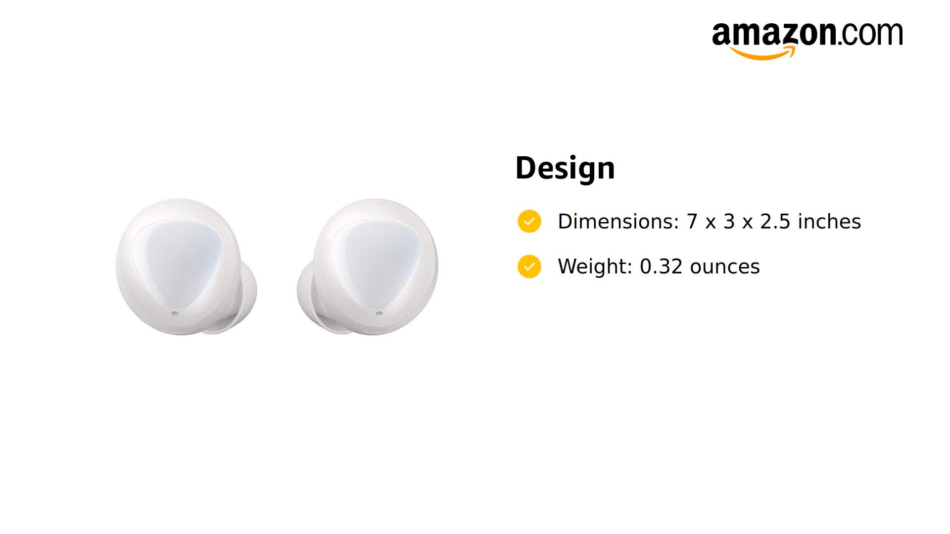 Amazon.com: Samsung Galaxy Buds R170N True Wireless Earbuds