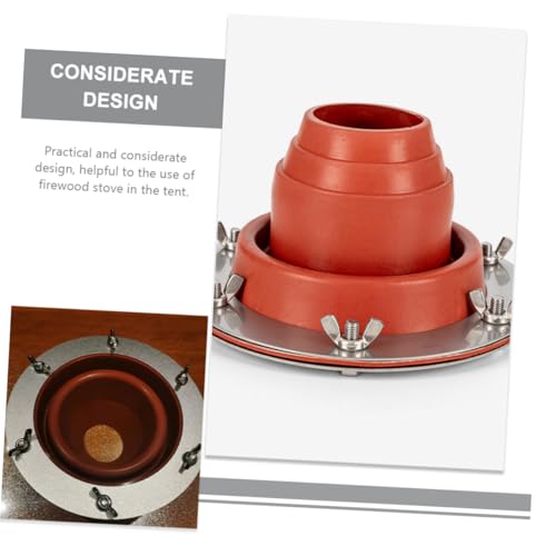 Cheminée de tente accessoire poêle camping isolant silicone - 6