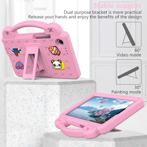 Kwamaz Case for Lenovo Tab One 8.7'' 2025 Kids, Model TB305FU -Pink by Kwamaz - Used condition - Image 3