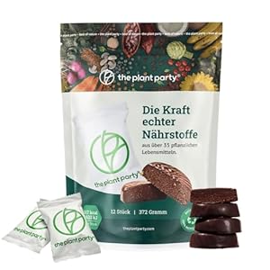 The Plant Party Bio-Active Snack Schokoriegel, 12 Stück