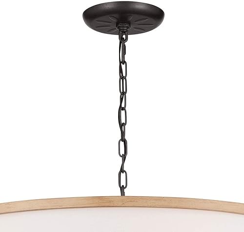 Miniatura 9 de Kichler Heddle - Lámpara de araña de 30.4 pulgadas, 6 luces, color negro texturizado