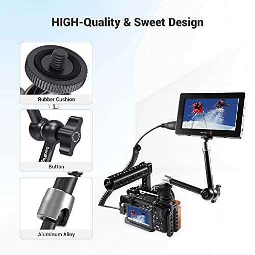 SMALLRIG Articulating Rosette Arm Max 11'' Long with Cold Shoe Mount & Standard 1/4"-20 Threaded Screw Adapter - 1498 by SMALLRIG - Image 7