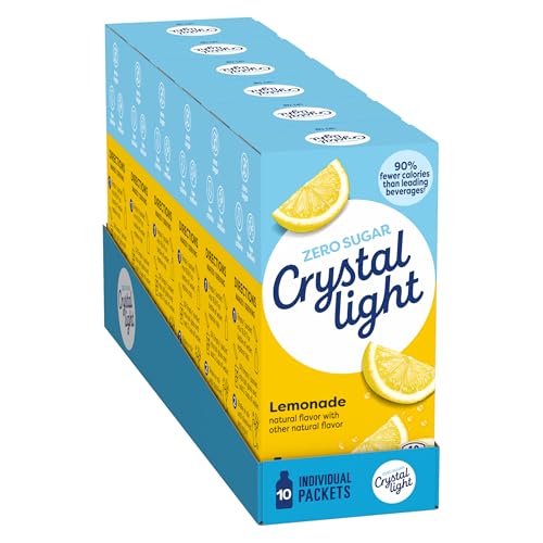 Crystal Light Natural Lemonade Drink Mix 10 ct (Pack of 12)