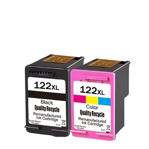 EFENTUS C&J Cartucho de Tinta 122XL Reemplazo Compatible Deskjet 1000 1050 2050 2050s 3000 3050A Impresora Láser (Negro & Tricolor)