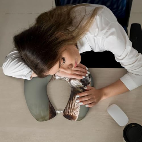 Almohada viscoelástica 30 cm x 25 cm para viaje miniatura 7