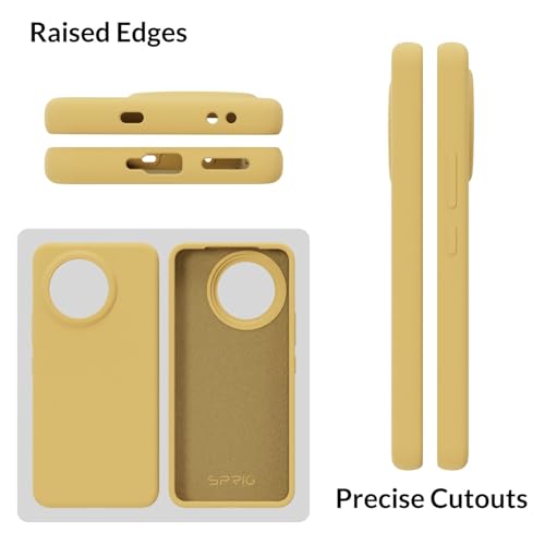 Image of SPRIG Compatible with Mi 14 Civi Premium SilkTone Back Cover Drop Tested Shock Proof Mobile Case for Men, Women, Boys and Girls with Camera Protection (Lemon Yellow)