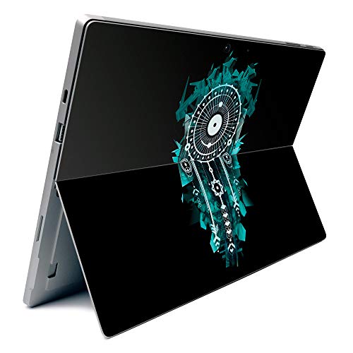 Image of MightySkins Carbon Fiber Skin for Microsoft Surface Pro 7 - Geo Dream Catcher | Textured Carbon Fiber Finish | Easy to Apply, Remove, and Change Styles | Made in The USA