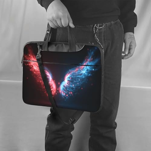 Funda de portátil 15.6 Abstract Energy Wings de diseño acolchado con alas 6