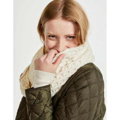 Women's 100% Merino Wool Snood Scarf with Buttons3