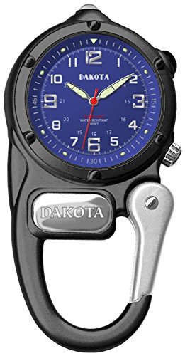 Dakota Lumière montre mousqueton bicolore avec cadran lumineux pour l'extérieur