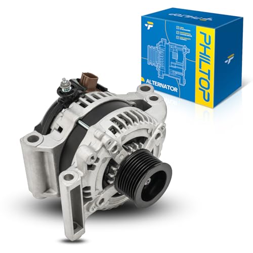 Image of PHILTOP Alternator Compatible with Toyota,Lexus 2007-2021 Tundra 5.7L, for 2010-2019 Tundra 4.6L, for 2011-2012 Sequoia 4.6L, for 2008-2022 Sequoia 5.7L, for 2010-2013 GX460 4.6L,11352N,150Amp,CW,S8 | Fits 2008-2022 Toyota Sequoia V8 5.7L, Replacement OE 11352N