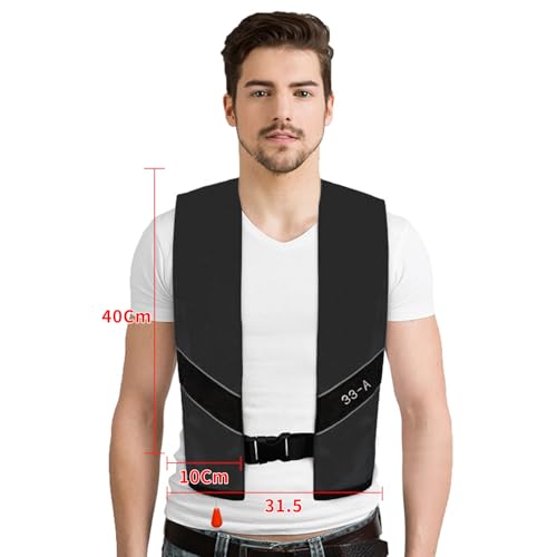 Image of Automatic Inflatable Life Jacket|Life Vest for Adults|PFD Low Profile|Supports up to 330 lbs