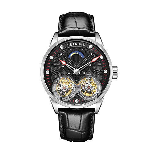 SEAKOSS�����Y�X�[�p�[�f���A���g�D�[���r�����E�H�b�`�T�t�@�C�A�K���X���~�i�X�{�v�X�g���b�v�X�P���g�������Y���J�j�J���r���v�E�b�h�M�t�g�{�b�N�X (Black)