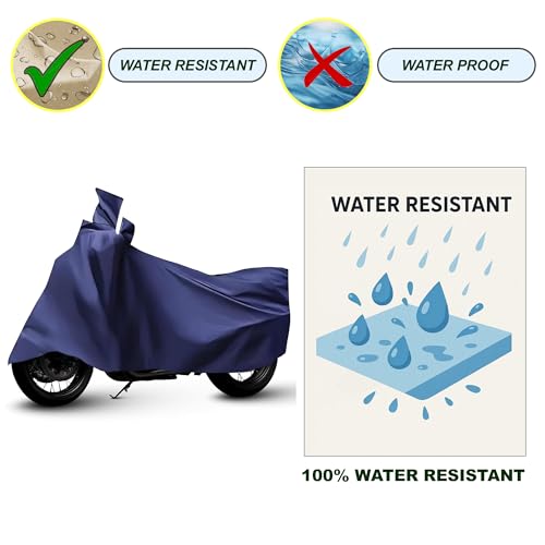 Image of Sulfar Universal Bike Cover UV Protection & Dustproof Bike Body Cover for Two Wheeler Bike Scooter Scooty Activa (Blue)