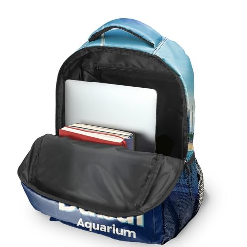 Dubai Burj Khalifa City Travel Backpack Stylish Full Print Large Capacity Backpack Unisex Casual Travel Rucksack (style 8)4