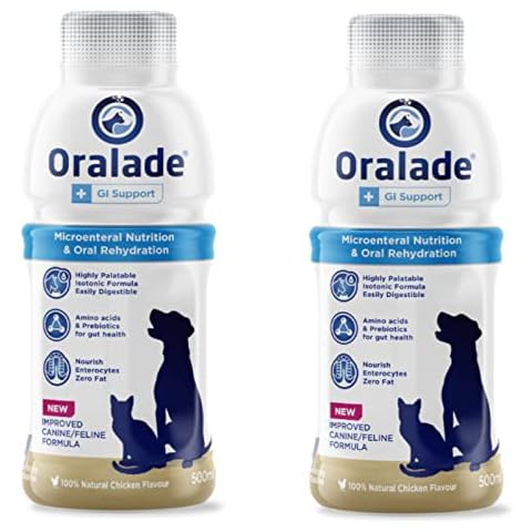 Oralade GI Support schmackhafte Lösung für Hunde und Katzen - Doppelpack - 2 x 500 ml Cover
