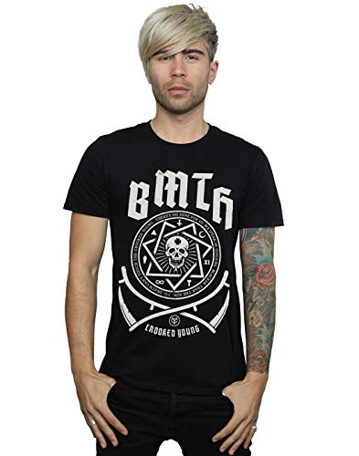 Absolute Cult Bring Me The Horizon Hombre Crooked Young Camiseta Negro Large
