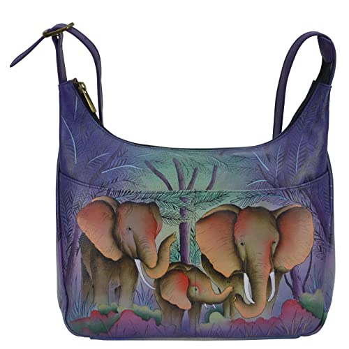 Anna by Anuschka Medium Shopper Bag, Elephant Family