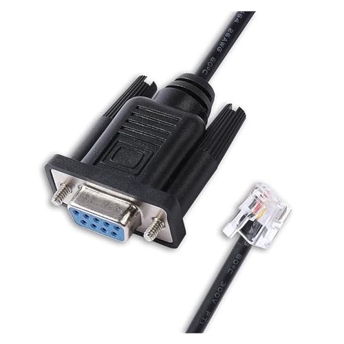 Wnmzxc Servomoteur numérique S200, câble série J5 DB9 femelle RS232 série vers RJ12 6P6C for unité de Base CAN S200, lecteur AC DC(Size:1.8M)