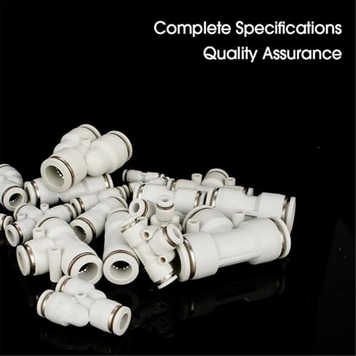 Accesorios blancos neumáticos tipo conectores de tubería de plástico PU de 4mm 5