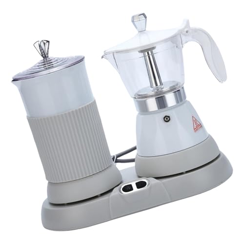 GMBYLBY Máquina Café Automática Mokas Eléctricas Calefacción Rápida con Fabricante Espacio Aluminio Fabricación Leche.