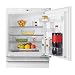 Teknix BITHUL4 Integrated Undercounter Larder Fridge - Built In with 138 Litre Capacity - Reversible Door - Digital Controls - White