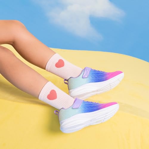 DREAM PAIRS Girls Shoes Kids Tennis Sparkle Ease Running Athletic Lightweight Sneakers for Little/Big Kids Toddler4