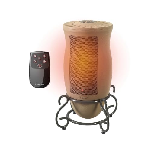 Lasko 16' Ceramic Tower Space Heater with Remote Control - Beige - 6435