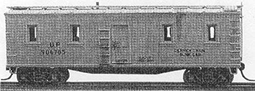 Work Train Equipment - Converted Double Sheathed Boxcar Kit -- Crew Car w/Side Personnel Door & Windows