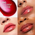 L'Oreal Paris Plump Ambition Hyaluron Lip Oil, 24 HR Lip Gloss with Hyaluronic Acid, Volumizing Formula with Glass-Like Shine, Cherry Cherie 390, 0.16 Fl Oz - Image 2