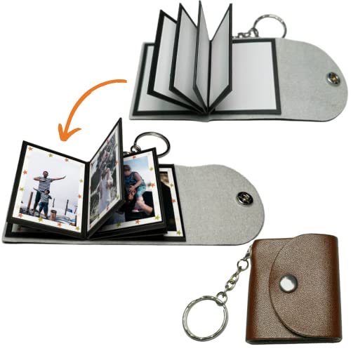 Personalisiert Schlüsselanhänger Leder Mit Foto - Geschenk Für Männer Vatertag