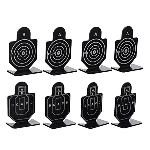 ibasenice 2 Boxes Aluminum Alloy Game Targets Shooting Targets for Indoor Outdoor Training Portable Lightweight Practice Range Accessories with Per Box