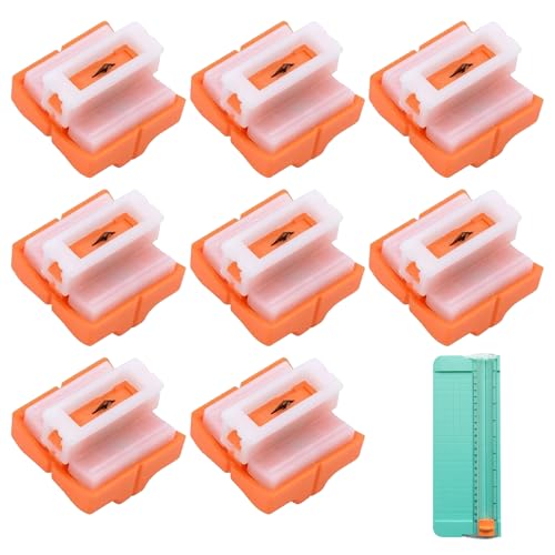 Lames De Rechange pour Coupe Papier, 8 Pièces Têtes De Coupe Rechange pour Coupe-Papier, Lame Massicot, Lame Coupe Papier pour Couper des Photos. Lames De...