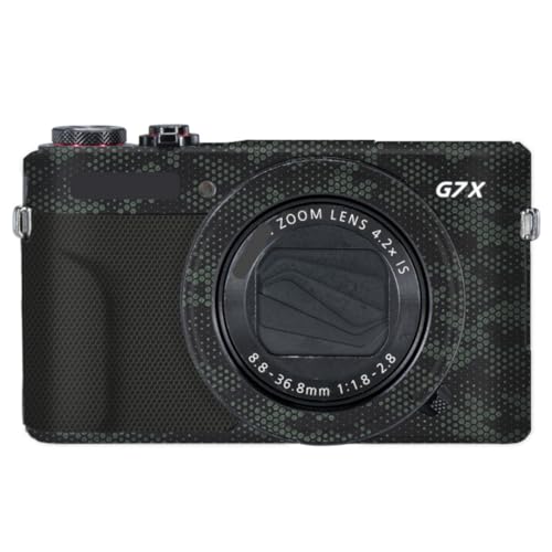 Autocollant Canon G7X Mark II évitez les rayures boîtier avec la protection vert mamba