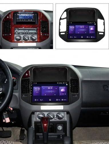 Radio de coche para Mitsubishi Pajero 1999-2006 con Android Auto inalámbrico y GPS 6