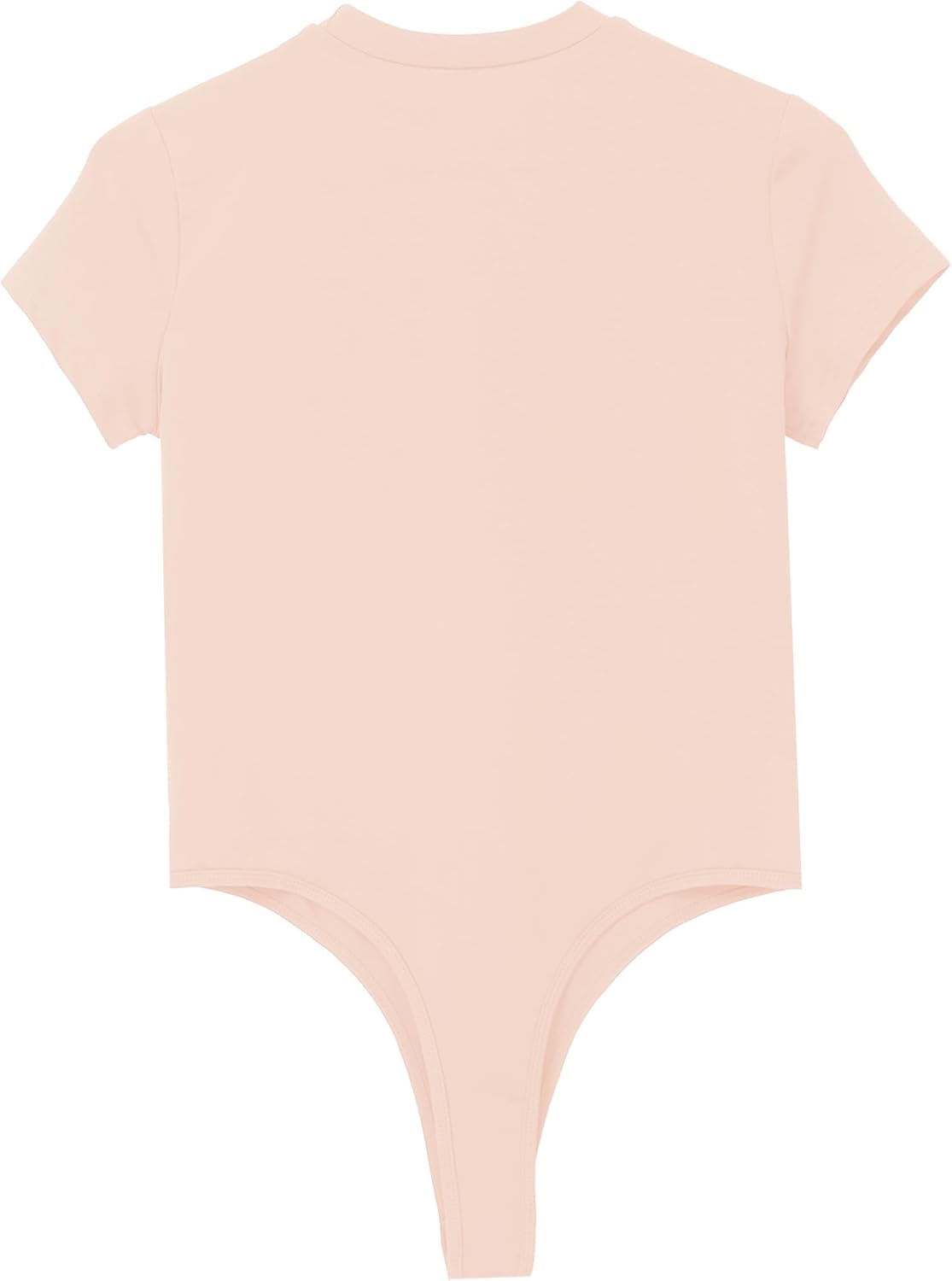 Jelory Mens Short Sleeve Undershirt Stretch Button Crotch Jumpsuit Mankini Rompers Athletic Supporters Pink XX-Large
