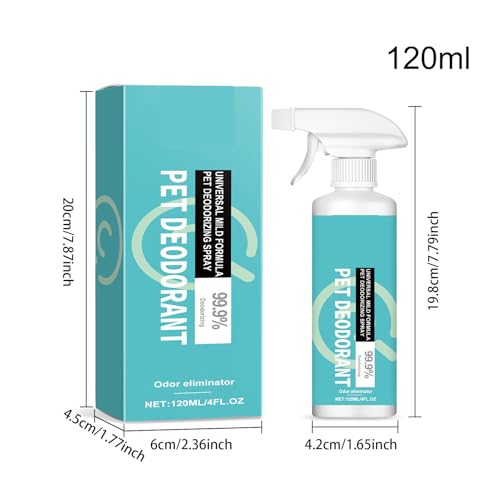 Spray eliminador de odores para animais de estimação - Spray corporal desodorizante perfumado de 115