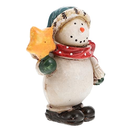 TOPPERFUN 1 Pieza Figurita para Decoración Navideña Adorno de Muñeco de Clásico y Divertido para Interiores y Exteriores para Navidad