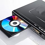 Este mini reproductor para TV es compatible con la reproducción de vídeo DVD, CD de vídeo, VCD, reproductor de archivos de disco U, te proporciona un sonido y vídeo de gran calidad y los controles están fácilmente disponibles e intuitivos de usar