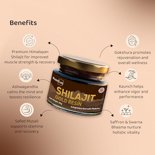 Nutricult Shilajit Gold Resin (with KSM-66 Ashwagandha) — Shilajit Supplements - image 2