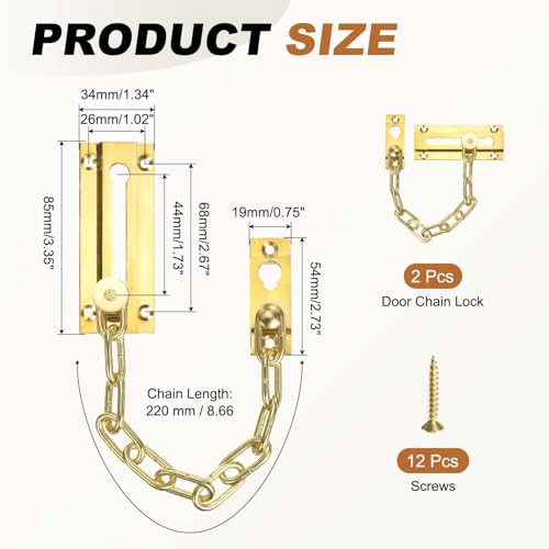 Cerradura de cadena para puerta: evite intrusiones en su hogar con este protector resistente 3