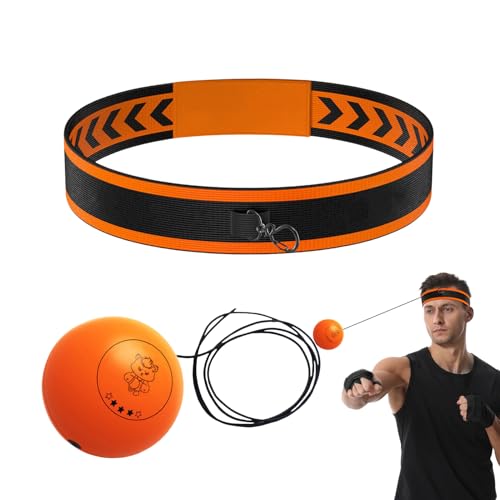 Holdes Bola de Reflejo para Boxeo, Diadema de Entrenamiento de Reacción para Principiantes, Accesorios Deportivos Multifunción para Coordinación Visual Adultos Amantes de los Deportes de Combate