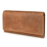 Berliner Bags Cartera Mujer de Piel Iris, Tarjetero - Marrón